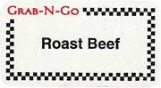 HUBERT "Roast Beef" Label Grab-N-Go Food Information Labels - 1 3/4"L x 7/8"H, 1000 per Roll
