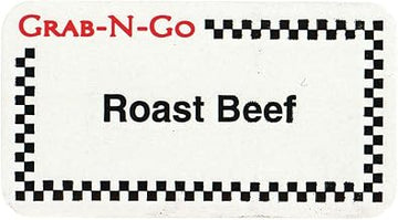 HUBERT "Roast Beef" Label Grab-N-Go Food Information Labels - 1 3/4"L x 7/8"H, 1000 per Roll