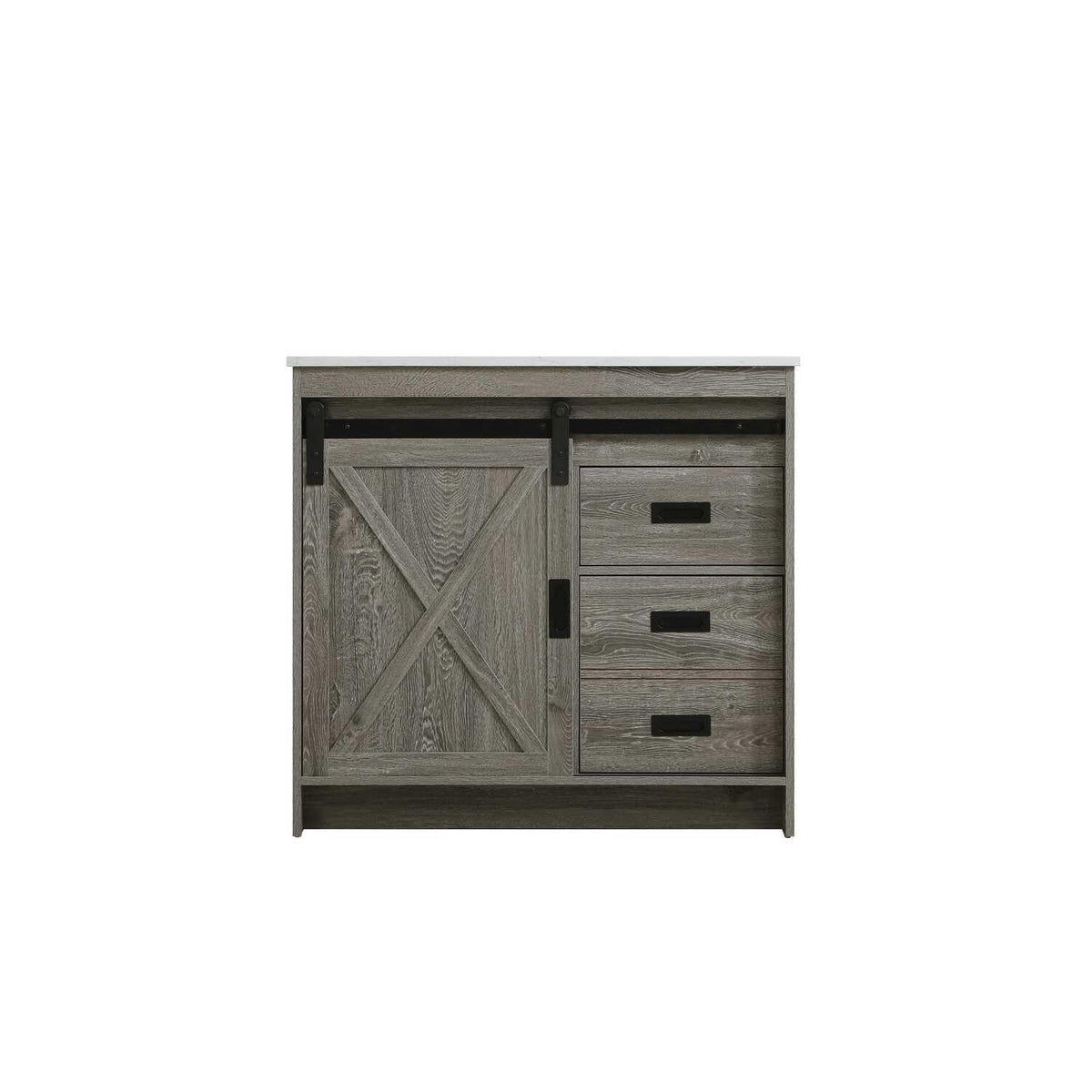 Austin Bathroom Vanity Rustic Grey by Lighting Design – Engineered Wood, Rustic Grey, Model VF90536RG