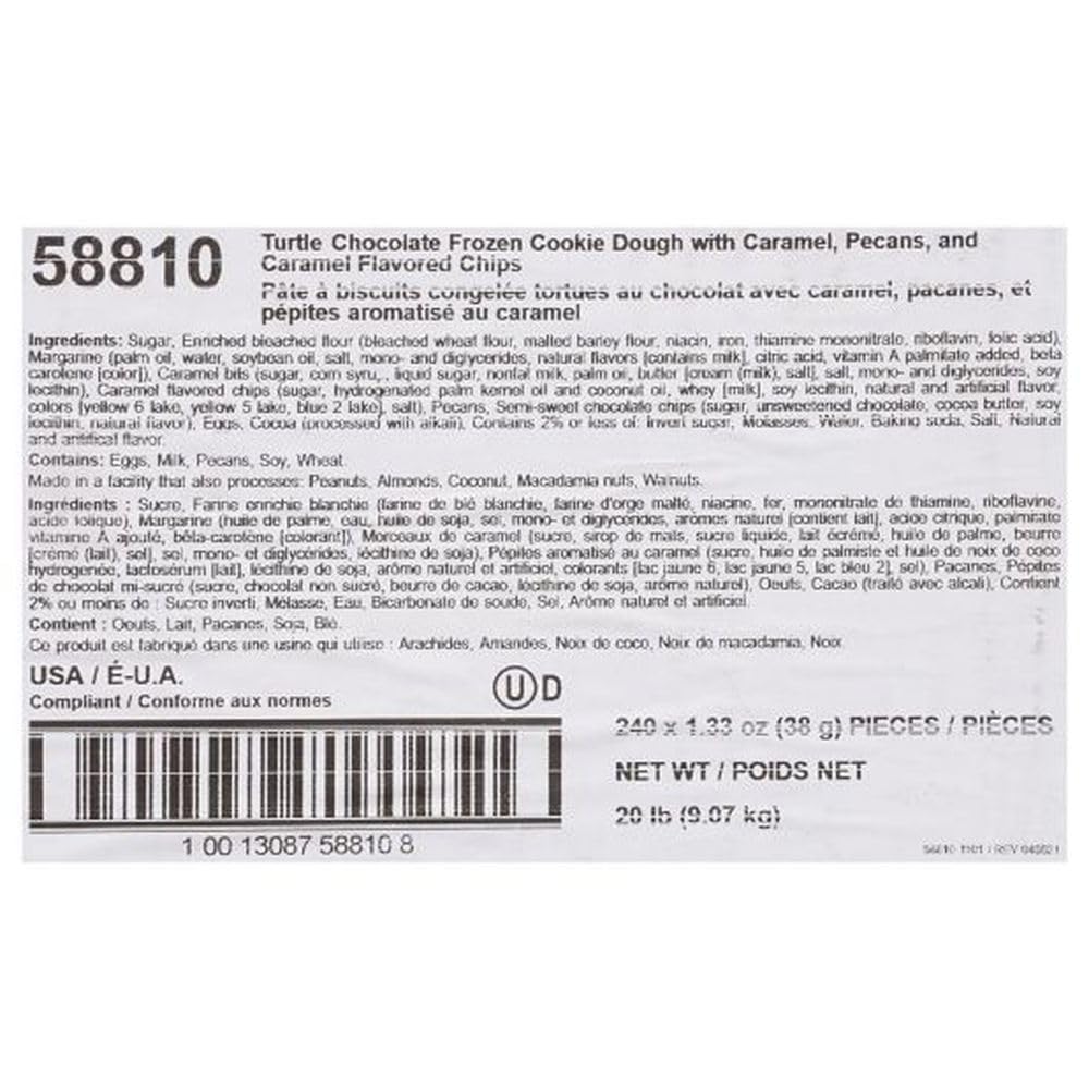 Otis Spunkmeyer Cookies / 1.3 Ounce / 240 Cookie Dough