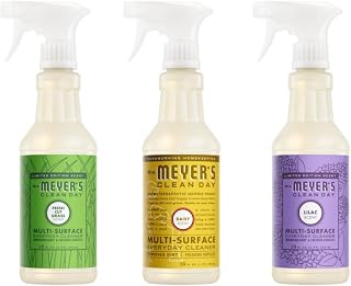 Mrs. MEYER'S CLEAN DAY Multi-Surface Cleaner 16 Fl Oz Each, 1 CT (Lilac + Daisy + Fresh Cut Grass) (Variety Pack)