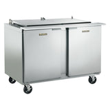 Dealer's Choice Compact Prep Table Refrigerator with low-profile flat cover by Traulsen – Model UST4818-LL