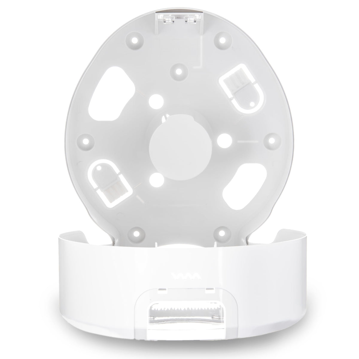 Sumit Plastic Single Roll Jumbo Tissue Dispenser by San Jamar – Plastic, White, Model R2070WHCL