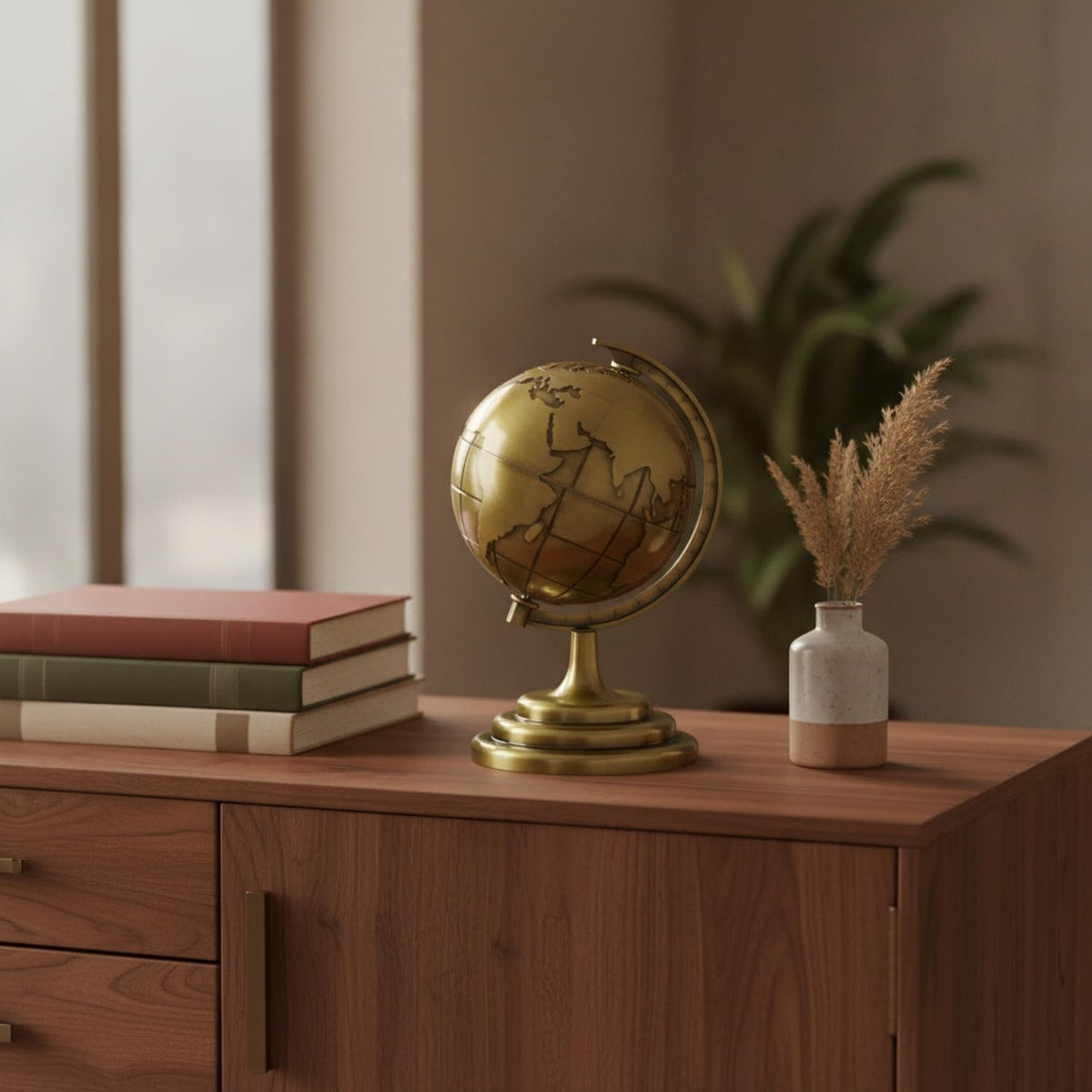 Alloy Metal Globe Model by Fitnnybay – 3.74 x 6.69 x 4.72 in, Alloy, Green, Model C2026L08Y15A194034WSSDCO
