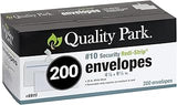 Quality Park Envelopes Letter Size #10 - Security Tinted Envelopes Self Seal 4/18 x 9.5" - Windowless Design - Mailing Envelopes for Official Business & Legal Letters - 200 Pack