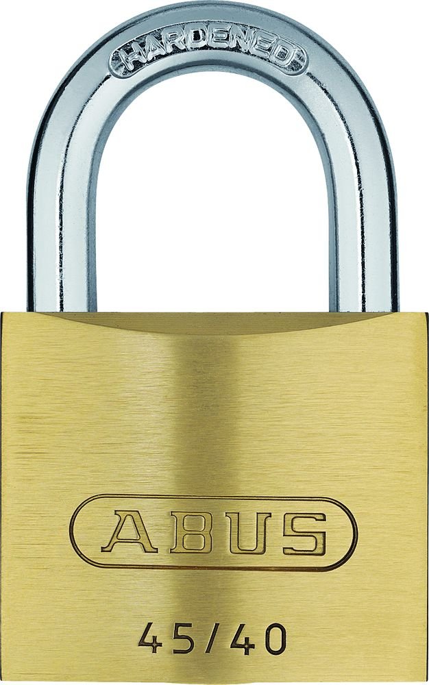 118241 Padlock Type 45/40 Brass Keys by ABUS – 40 mm, Brass, Set of 2, Model 4001-20