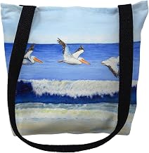 Betsy Drake TY1076S 13 x 13 in. Skimming the Surf Small Tote Bag