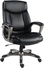 Lorell Sera High-Back Office Chair, Tilt Adjustment, 360-Degree Swivel, Black