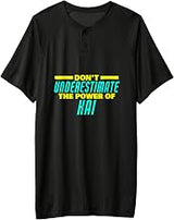 Men's Don't Underestimate The Power of Kai Funny Kai Name Adult & Youth Baseball Jersey