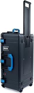 Black Pelican 1626 air case. Comes with Blue Handles & latches. with Foam.
