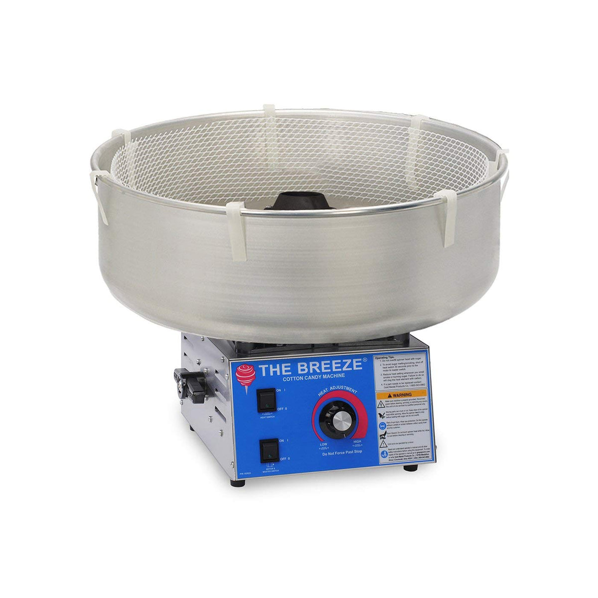 The Breeze® Cotton Candy Machine by Popcorn Supply Company – Stainless Steel, Blue, Model 3030-00-000