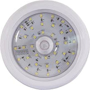 Buyers Products 5625338 5 In Round LED Dome Light, Motion Sensor, Clear | Brighten Enclosed Trailers And Work Vehicles With 36 LEDs, 2200 Lumens, Motion Activation, And Surface Mount Design