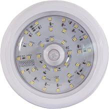 Buyers Products 5625338 5 In Round LED Dome Light, Motion Sensor, Clear | Brighten Enclosed Trailers And Work Vehicles With 36 LEDs, 2200 Lumens, Motion Activation, And Surface Mount Design