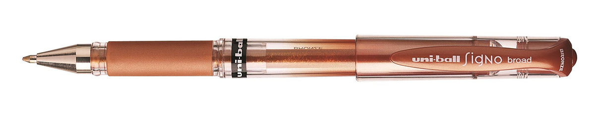 146813 "Signo Um-153" Gel Pen - Copper by Uni-Ball – 153, broad, 1 mm, Plastic, Bronze, Model 677625000