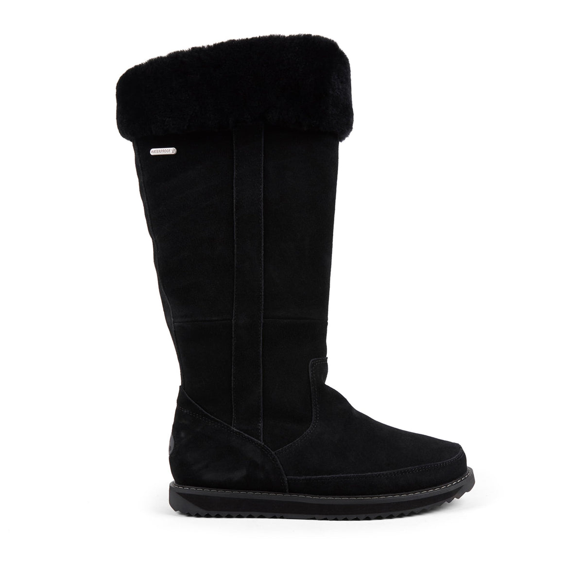 Australia - Womens Boot by EMU – 7, Suede, Sheepskin, Black, Model Georgi