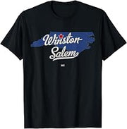 Winston-Salem North Carolina NC Map T-Shirt