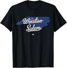 Winston-Salem North Carolina NC Map T-Shirt