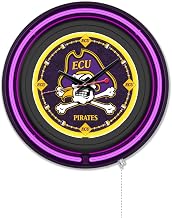 Holland Bar Stool Clk15BKEcarol NCAA 15 in. Dia. East Carolina University Double Neon Wall Clock Black