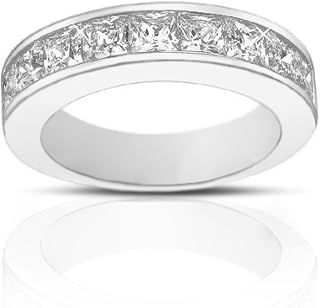 2.00 ct Princess Cut Diamond Wedding Band Ring in Channel Setting in Platinum