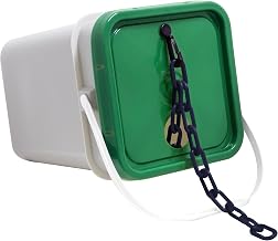 Mr. Chain 2" x 160' Cobalt Blue Plastic Safety Chain - Pail 50066-P - 1 Each