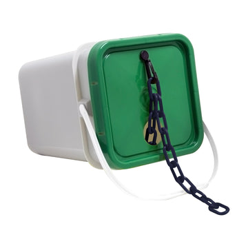 2" x 160' Cobalt Blue Plastic Safety Chain - Pail - 1 Each by Mr. Chain – 2 IN, Plastic, Cobalt Blue, Model 50066-P