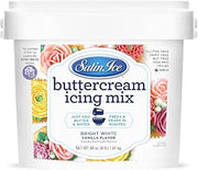 Satin Ice Bright White Buttercream Icing Mix For Cake Decorating (2 Pounds)