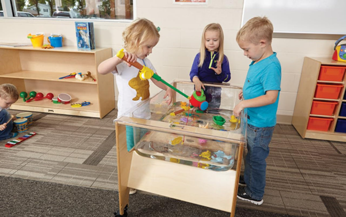 Toddler See-Thru Sensory Table Brown by Jonti-Craft – Toddler, Wood, Brown, Model 2872JC