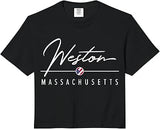 Weston Massachusetts (MA) Comfort Colors Crop Top