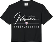 Weston Massachusetts (MA) Comfort Colors Crop Top