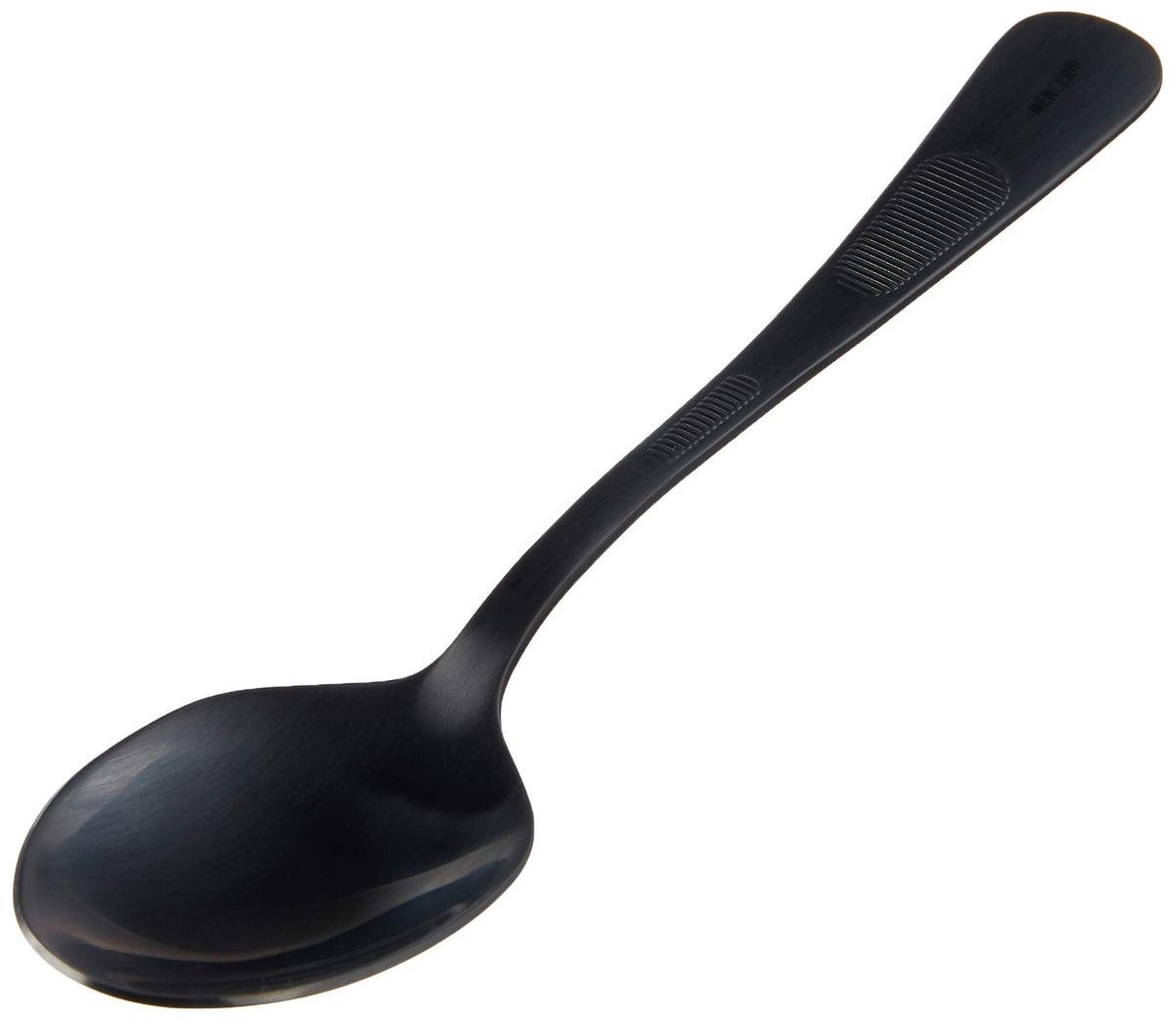 Mercer Culinary Solid Bowl - 7 7/8" / Black / 7-7/8" Soup Spoons