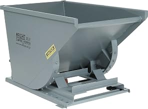 Heavy-Duty Self-Dumping Hoppers - 3/4 Cu Yd - Gray