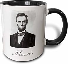 mug_5319_4 Abraham Lincoln - Two Tone Black Mug, Multicolored, 11 oz