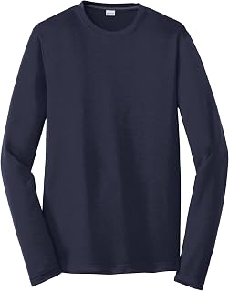 SPORT-TEK Unisex PosiCharge Long Sleeve Competitor Cotton Touch Tee | Breathable Workout T-Shirt for Men & Women