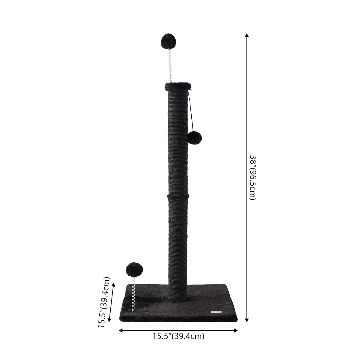 THE LICKER STORE Black / 15.5 x 15.5 x 38 / Modern Scratching Posts