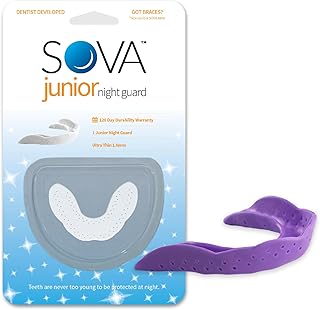 SOVA Junior Night Guard, Purple Punch - 1.6mm Thin - Custom-Molded Fit - Protects Against Nighttime Teeth Grinding & Clenching - Odor & Taste Free - Remoldable Up to 20 Times - Non Toxic