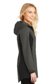 Ladies Active Hooded Soft Shell Jacket by Port Authority – X-Small, Steel, Grey Steel/ Deep Black, Model 1108211