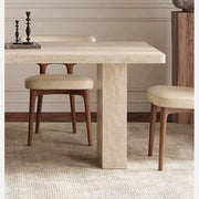Mesa De Jantar Rock Plate Dining Table Modern Simple Rectangular Home Small Apartment Diner Table by JOYNOW – 200x90x75CM, One Color, Model 8524