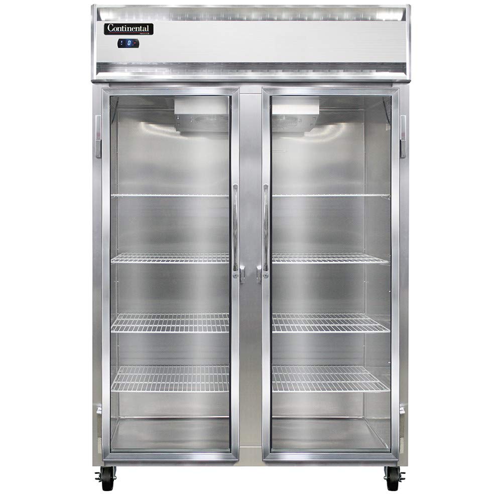 2FS-SA-GD Two Section Reach In Glass Door Freezer by Continental Refrigerator – Commercial Grade