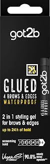 Got2B glued for Brows & Edges eyebrow gel, vegan waterproof eyebrow gel, fast drying with no residue or stickiness 16ml