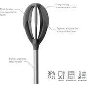 Better Batter Tool Charcoal by Tovolo – 1 Count, Stainless Steel, Charcoal, Model 81-9868