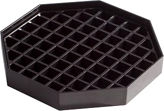 Bar Maid 6" Black Drip Catcher Trivet Style Tray | Easy to clean grid, Foodservice, Great for Beverage Stations, Spill Containment, Counter Protection and Drink Service