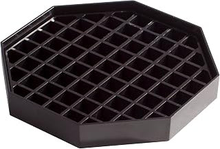 Bar Maid 6" Black Drip Catcher Trivet Style Tray | Easy to clean grid, Foodservice, Great for Beverage Stations, Spill Containment, Counter Protection and Drink Service
