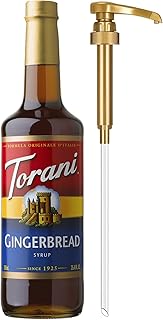 Torani Coffee Syrup, Gingerbread Flavor, Pump Included, 25.4 Fl Oz