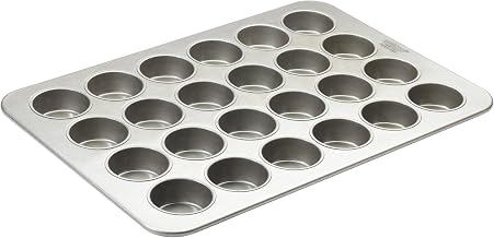 Winco 17 7/8" x 25 7/8" 24 Cup Jumbo Aluminized Steel Muffin Pan