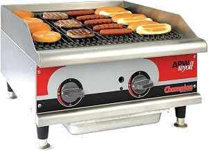 APW Wyott - GCRB-36I - 120000 BtuH Stainless Steel and Aluminized Steel Gas CharRock Charbroiler