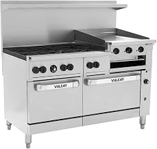 Vulcan 60SS-6B24GB 60" Endurance Restaurant Range w/ Griddle, Broiler & Two Standard Ovens