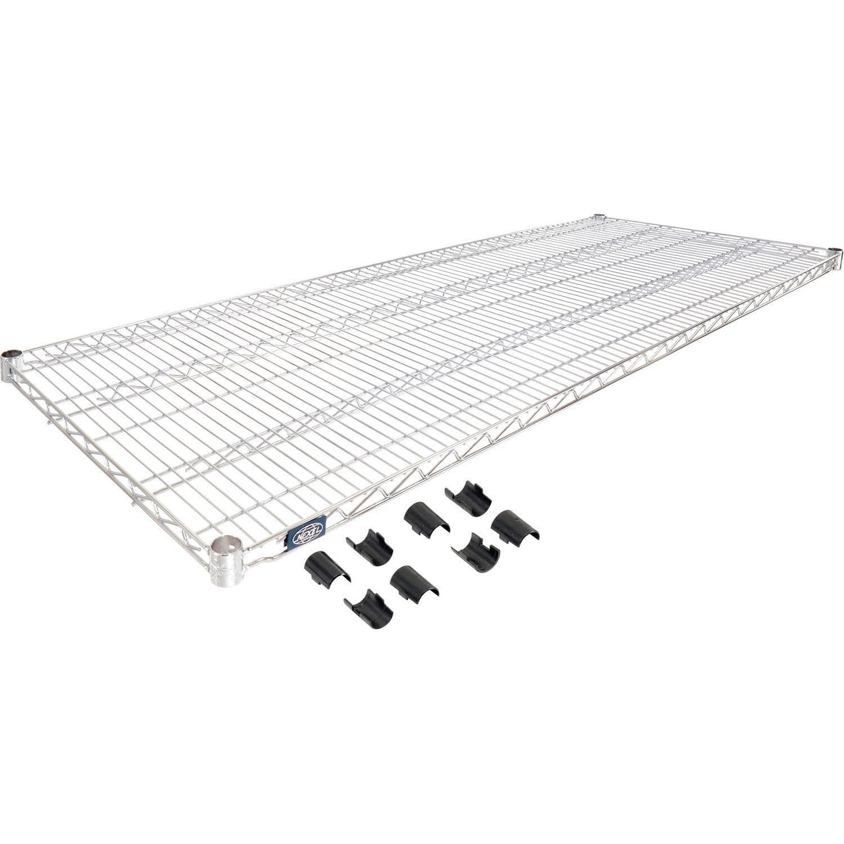 Chrome Wire Shelf by Nexel – 72" x 24" x 1.25", Alloy Steel, Chrome, Model 188564