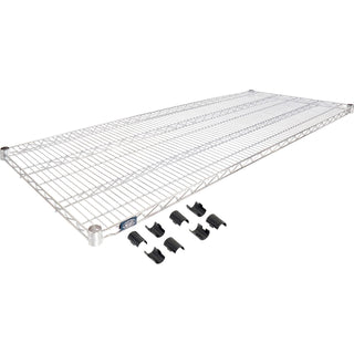 Chrome Wire Shelf by Nexel – 72" x 24" x 1.25", Alloy Steel, Chrome, Model 188564