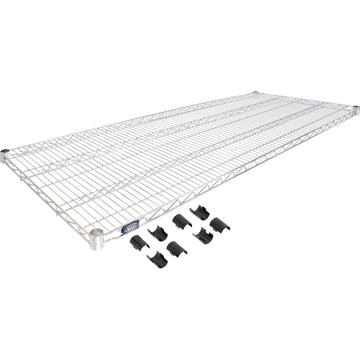 Chrome Wire Shelf by Nexel – 72" x 24" x 1.25", Alloy Steel, Chrome, Model 188564