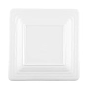 Square Pebble Plate by Elite Global Solutions – 7" sq., Melamine, White, Pack of 6, Model D7SQRR-W